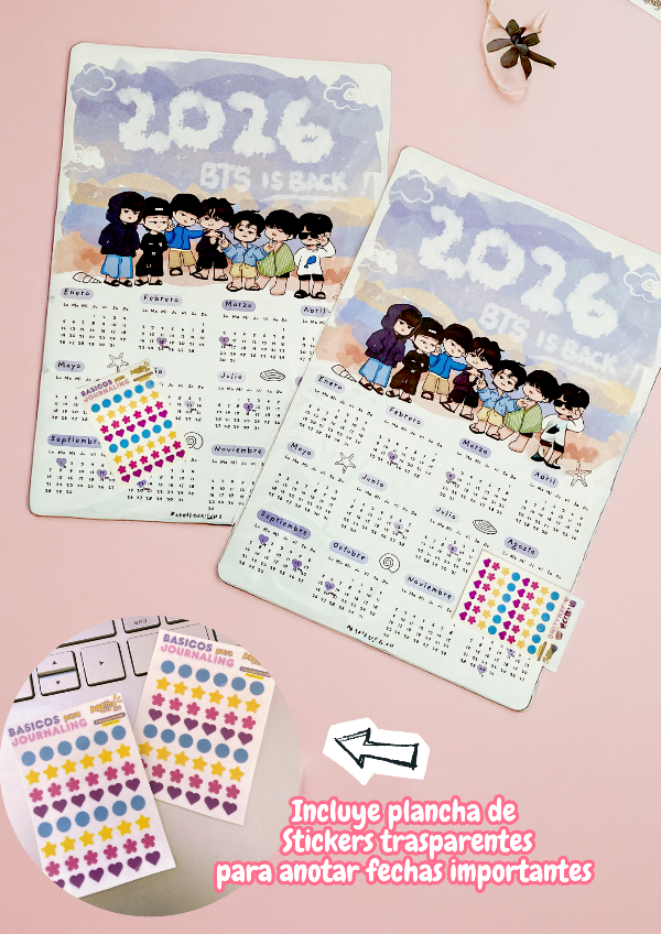 Producto - CALENDARIO BTS 2026