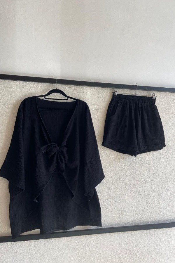 Producto - KIMONO BABY COTTON NEGRO