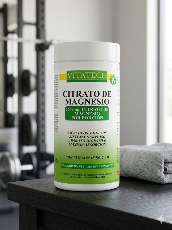 Producto - Citrato de Magnesio Vitatech 400 mg de Magnesio Elemental por Porción