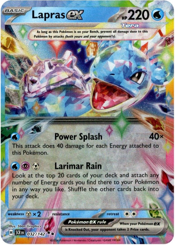Producto - Lapras ex - 032/142 - Stellar Crown - Holo