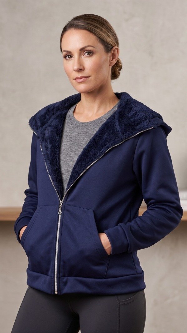 Producto - CAMPERA PELUCHE COLOR AZUL