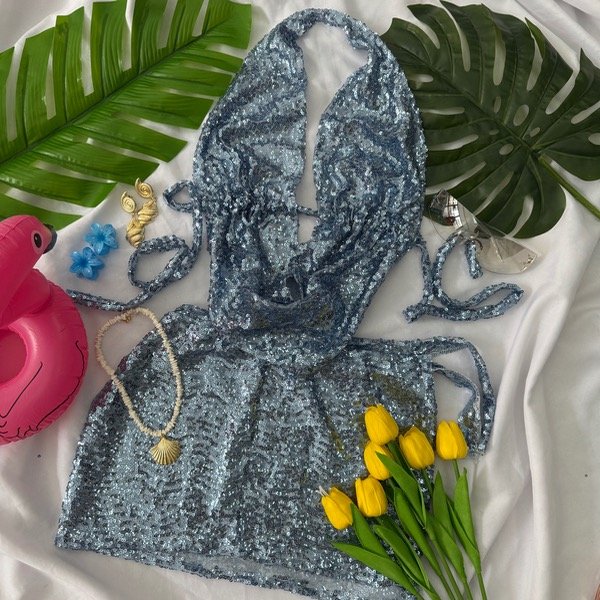 Producto - Conjunto cielo (pareo y top)