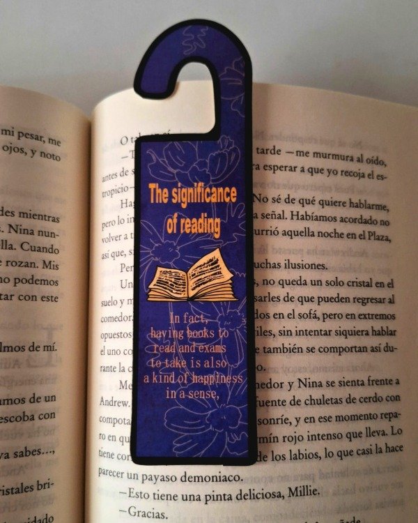 Producto - Marcapáginas "Colgador de puerta"