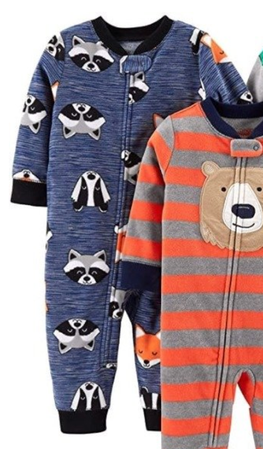 Producto - Enterito Micropolar Niño Azul Mapaches SIN PIES