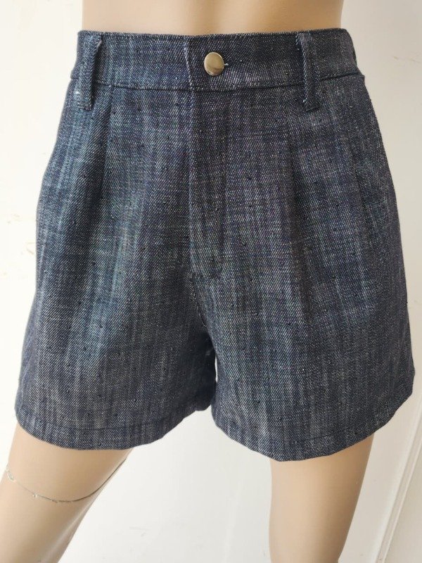 Producto - Short Con Botón Denim Strass (Art. 6050)