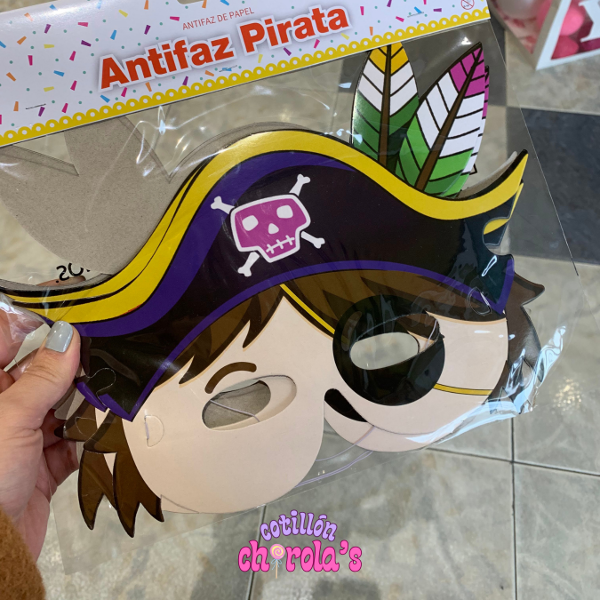 Producto - ANTIFAZ PIRATA - 6 UNIDADES