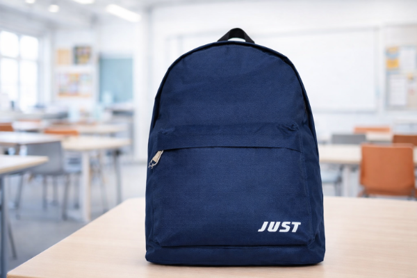 Producto - Mochila Just Azul Urbana Reforzada Con Doble Cierre 20L