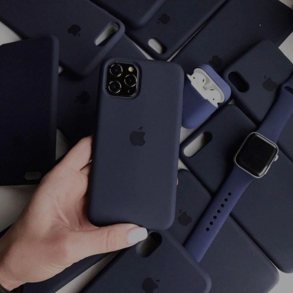 Producto - Silicone Case Iphone Azul Oscuro