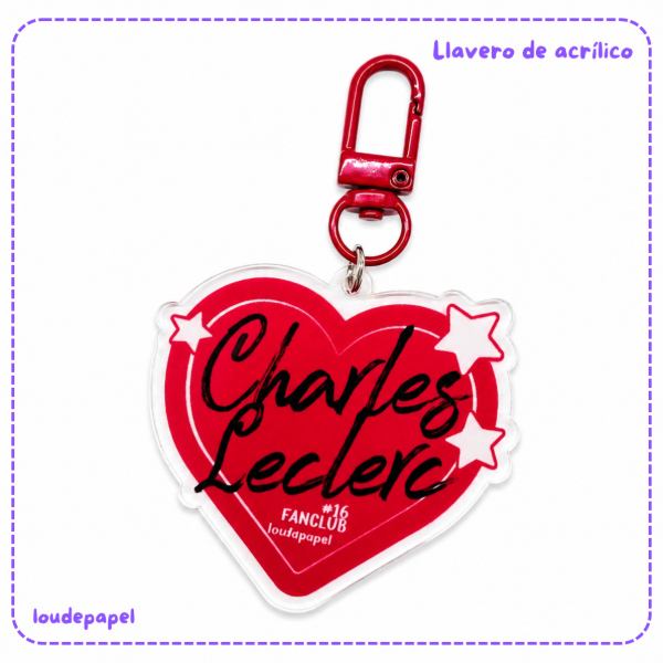 Producto - Charles Leclerc FanClub - Llavero de Acrílico