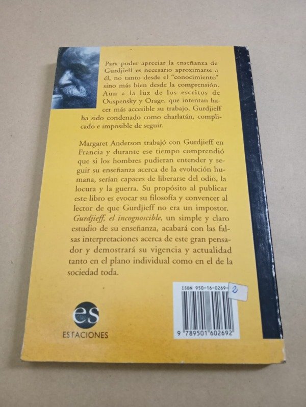 Producto - Gurdjieff el incognoscible - Margaret Anderson - Estaciones 1995 - 1