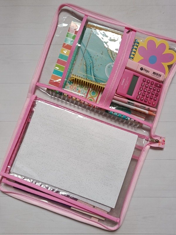 Producto - Organizador A4 Lina rosado dos folios - 0