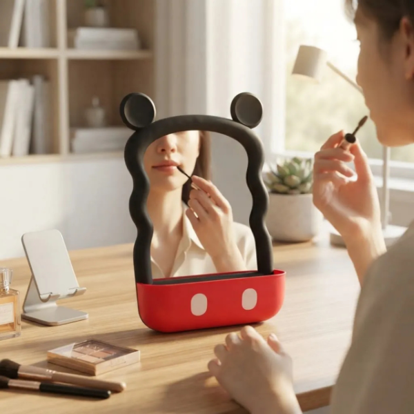 Producto - Espejo De Mesa Con Organizador Diseño Mickey Mouse - 1