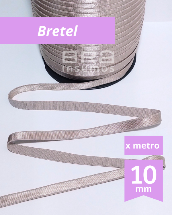 Producto - Bretel Rasado 10 mm - Avellana (x Metro)
