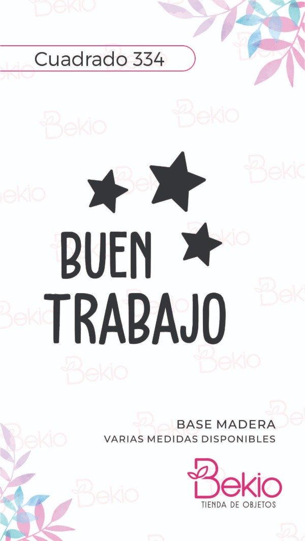 Producto - Sello Cuadrado 334 - Buen Trabajo