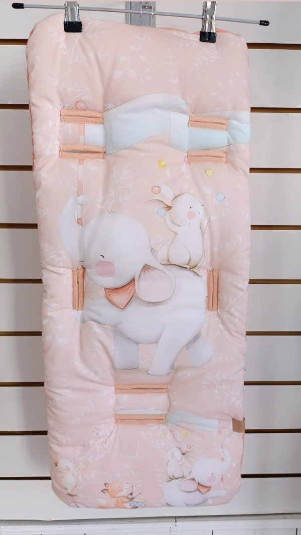 Producto - Colchoncito Circus salmón.