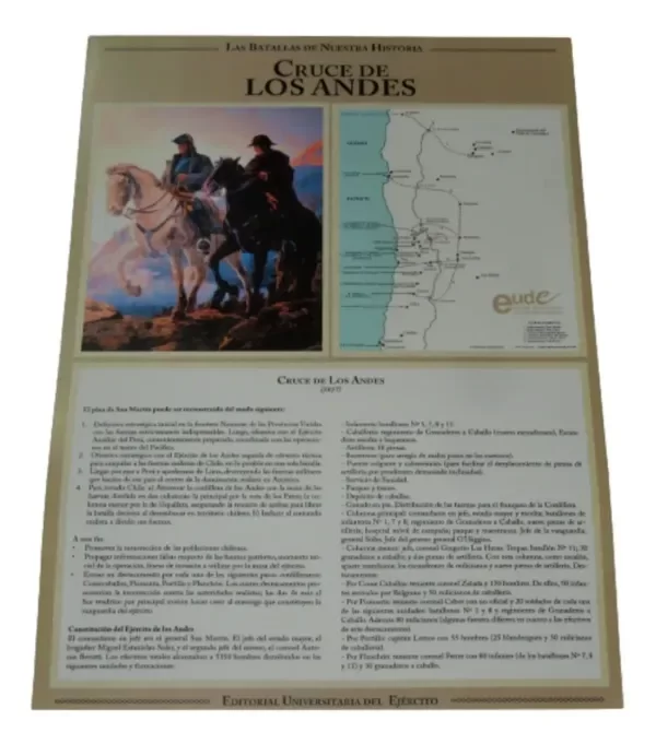 Producto - Cruce De Los Andes Lamina Escolar Las Batallas De Nuestra Historia