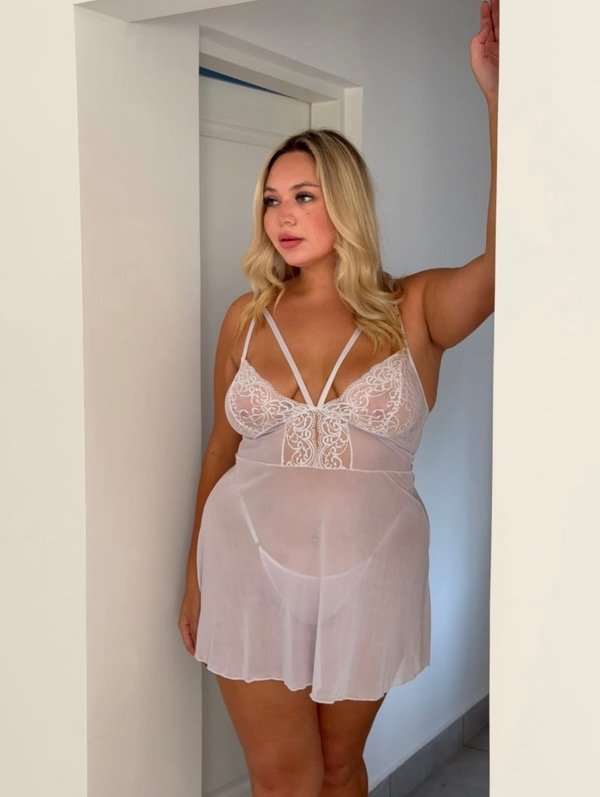 Producto - Babydoll Malena blanco - 1