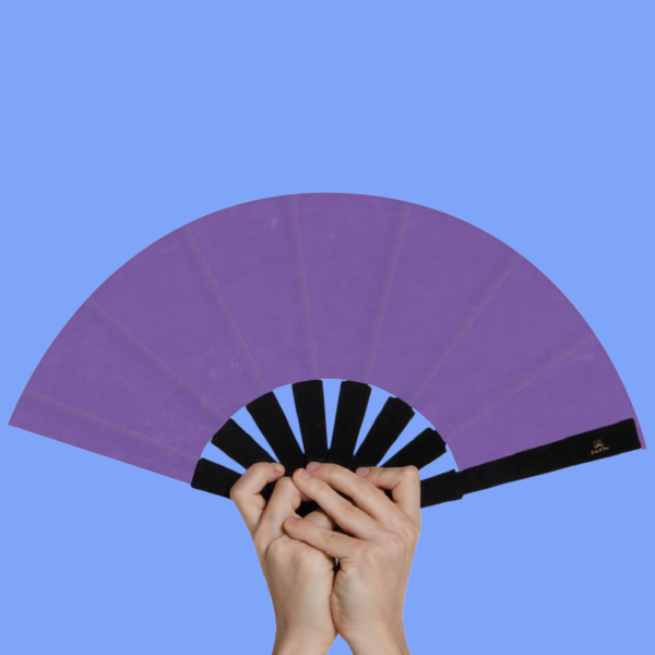 Producto - -PREVENTA- Abanico " Lavanda Marmolado" -Con accesorios-