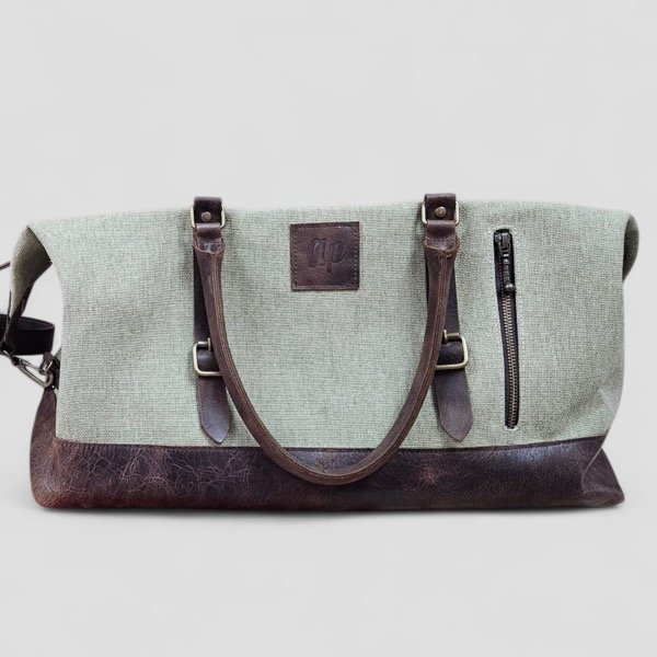 Producto - Bolso viaje - verde marrón
