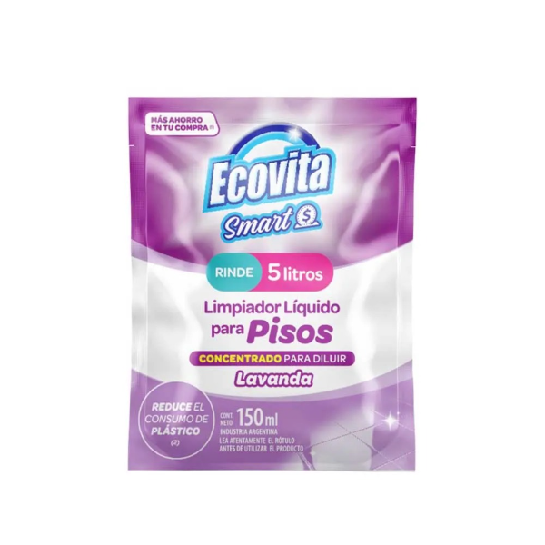Producto - Limpiador pisos ECOVITA LAVANDA CONCENTRADO 150ml-rinde 5lts