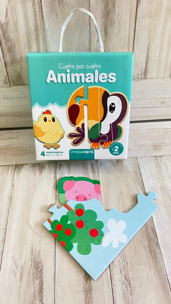 Producto - Rompecabezas cuatro por cuatro Animales- 4 pares- Oveja Negra