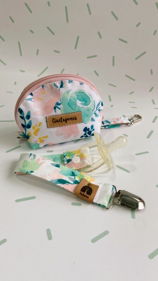 Producto - Guardachupete + Portachupete Estampa Aquarella