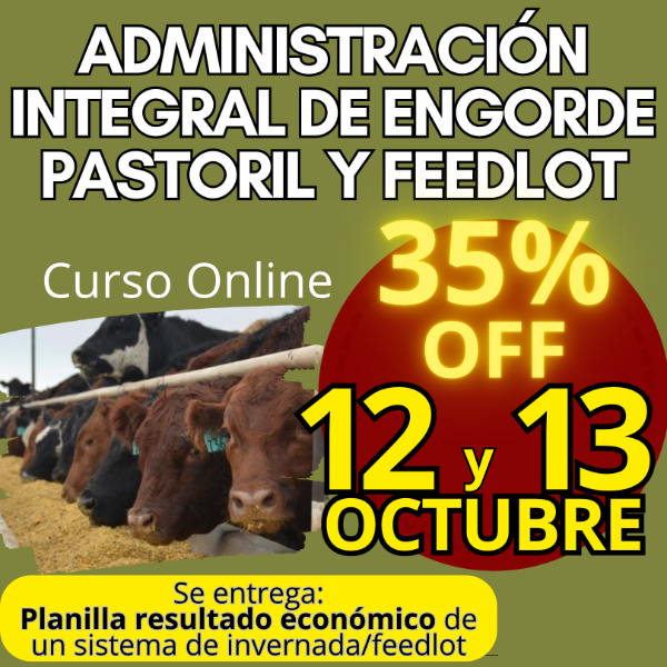 Producto - Curso Online: Administración Integral de Engorde Pastoril y Feedlot - 0