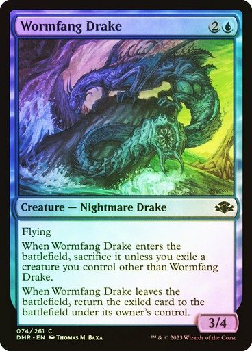 Producto - Wormfang Drake Foil  Dominaria Remastered
