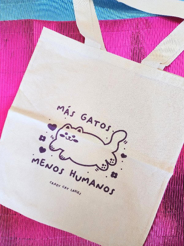 Producto - Tote Más Gatos Menos Humanos
