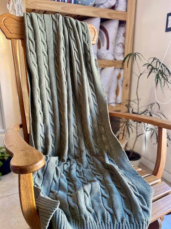Producto - Manta trenzado lana acrílica