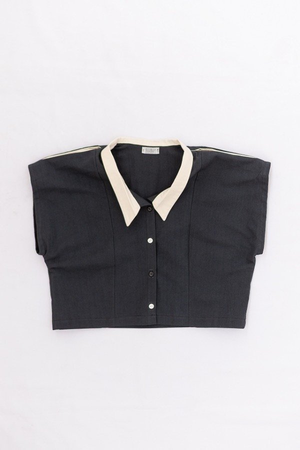 Producto - Camisa capullo - negro y natural