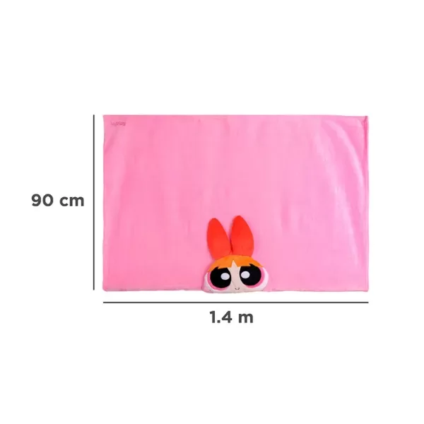 Producto - Manta con capucha Las Chicas Superpoderosas Bombon Original Miniso - 3
