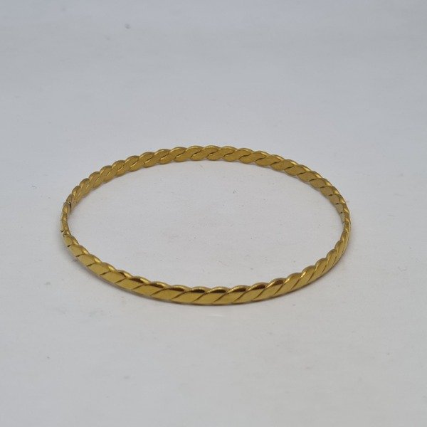 Producto - Esclava acero dorado 60mm