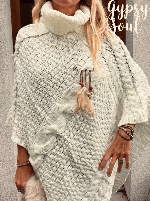 Producto - Poncho ochos crudo