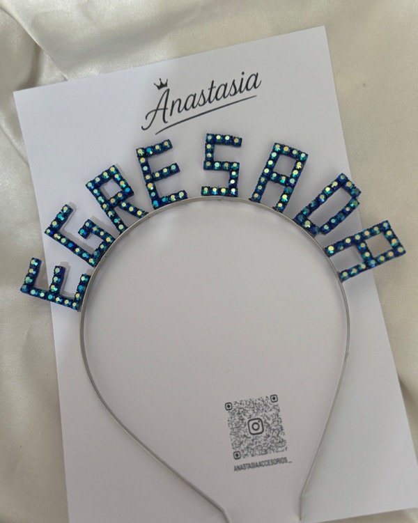 Producto - Vincha EGRESADA azul tornasol