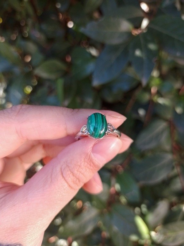 Producto - Anillo de Malaquita Regulable