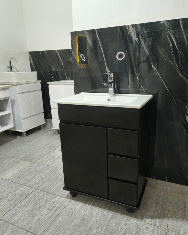 Producto - VANITORY GENESIS 60x40 WENGUE CON BACHA DE LOZA - 0
