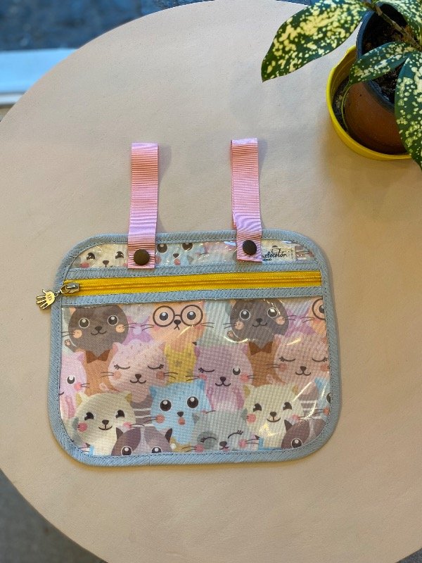 Producto - Organizador colgante transparente gatitos