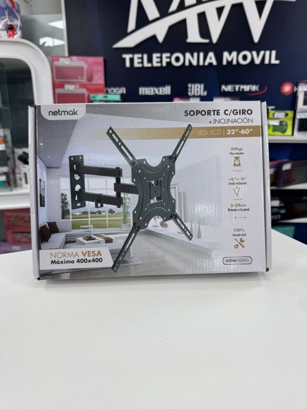 Producto - Soporte TV LED 32"- 60" Brazo articulado movil Netmak NM-ST36