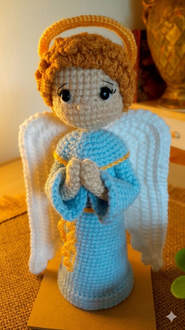 Producto - Angelito de la Guarda Celeste Cielo