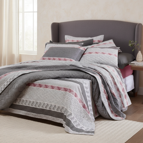 Producto - Juego de Sábana  King Size Santista Prata 150 h Algodón "Dash"