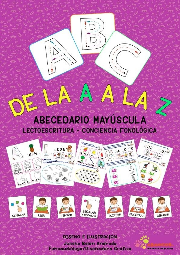 Producto - LIBRO DIDÁCTICO - DE LA A A LA Z IMPRENTA MAYÚSCULA