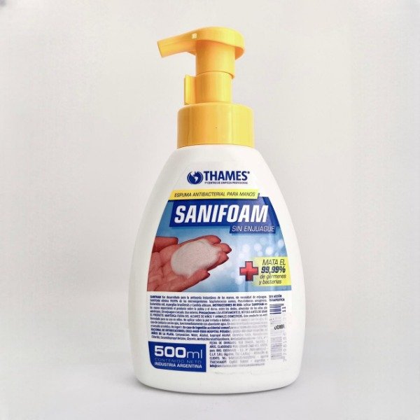 Producto - Espuma antibacterial sin ejuague 500ml - Thames