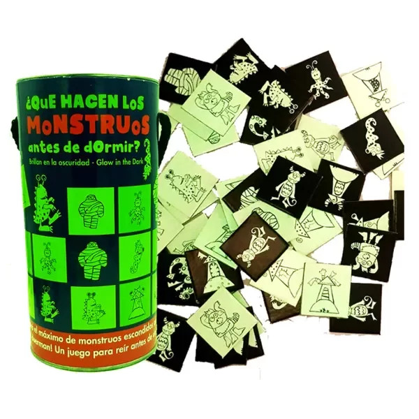 Producto - Qué hacen los monstruos antes de ir a dormir - Juego de memoria