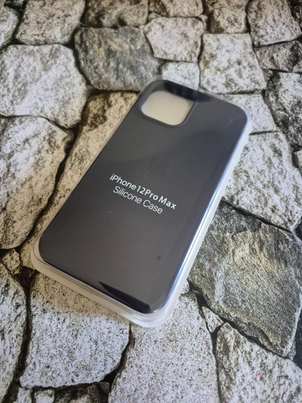 Producto - Funda silicone case logo Iphone 12 Pro Max violeta oscuro