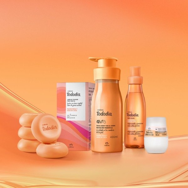 Producto - Kit Tododia Mango Rosa y Agua de Coco Rutina Corporal Completa - Natura
