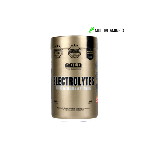 Producto - Capsulas de hidratación - ELECTROLYTES - GOLD NUTRITION