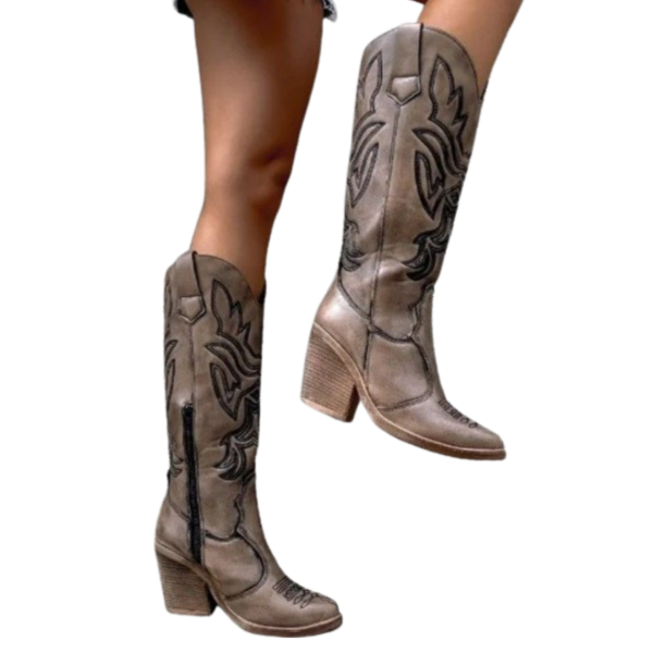 Producto - Botas Caña Alta Ecocuero Chocolate (Binumeral Talle 39-40)