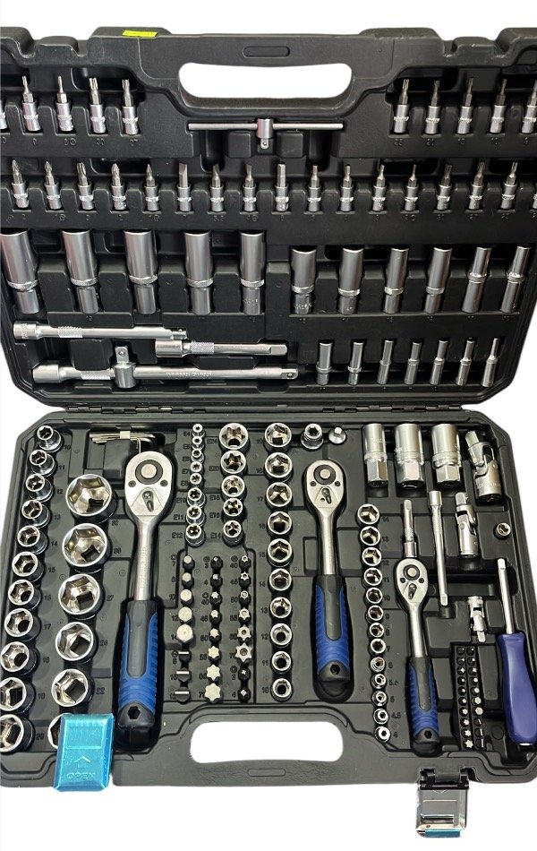 Producto - Set de 172 piezas tubos herramientas cromo vanadium