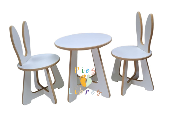 Producto - Set Mesa y sillas Bunny